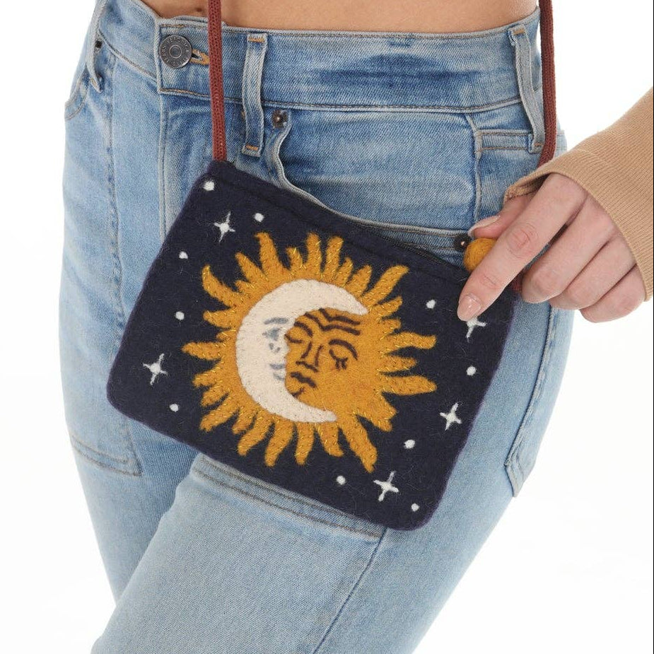 Felt Celestial Mini Shoulder Bag