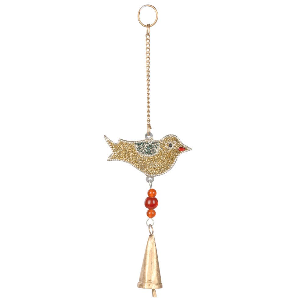 Mosaic Bird Windchime With Bells