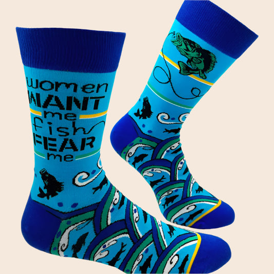 Fish Fear Me Men's Socks