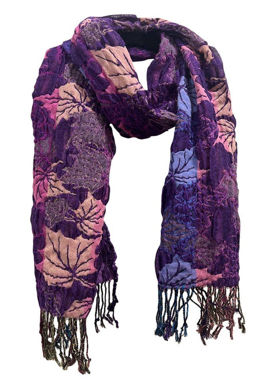 Leaves Ruffle Scarf
