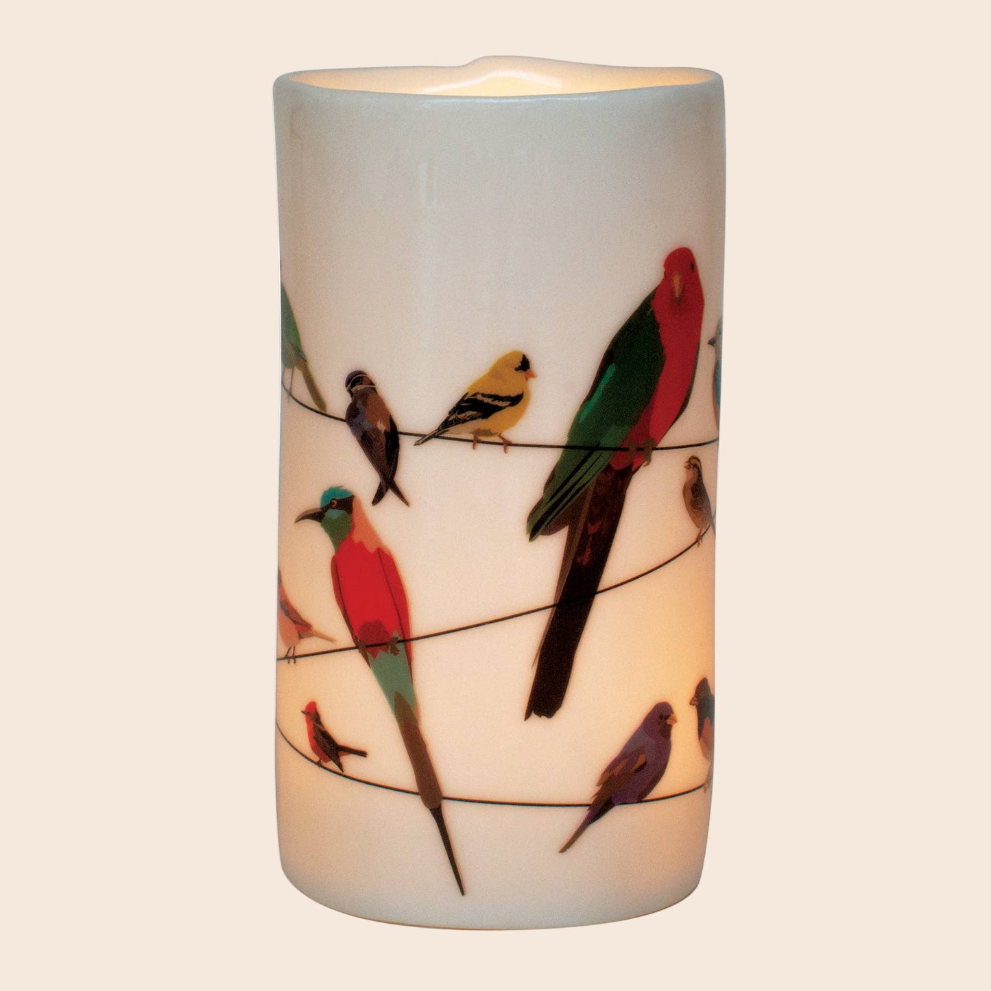 Birds on a Wire T-Light Holder
