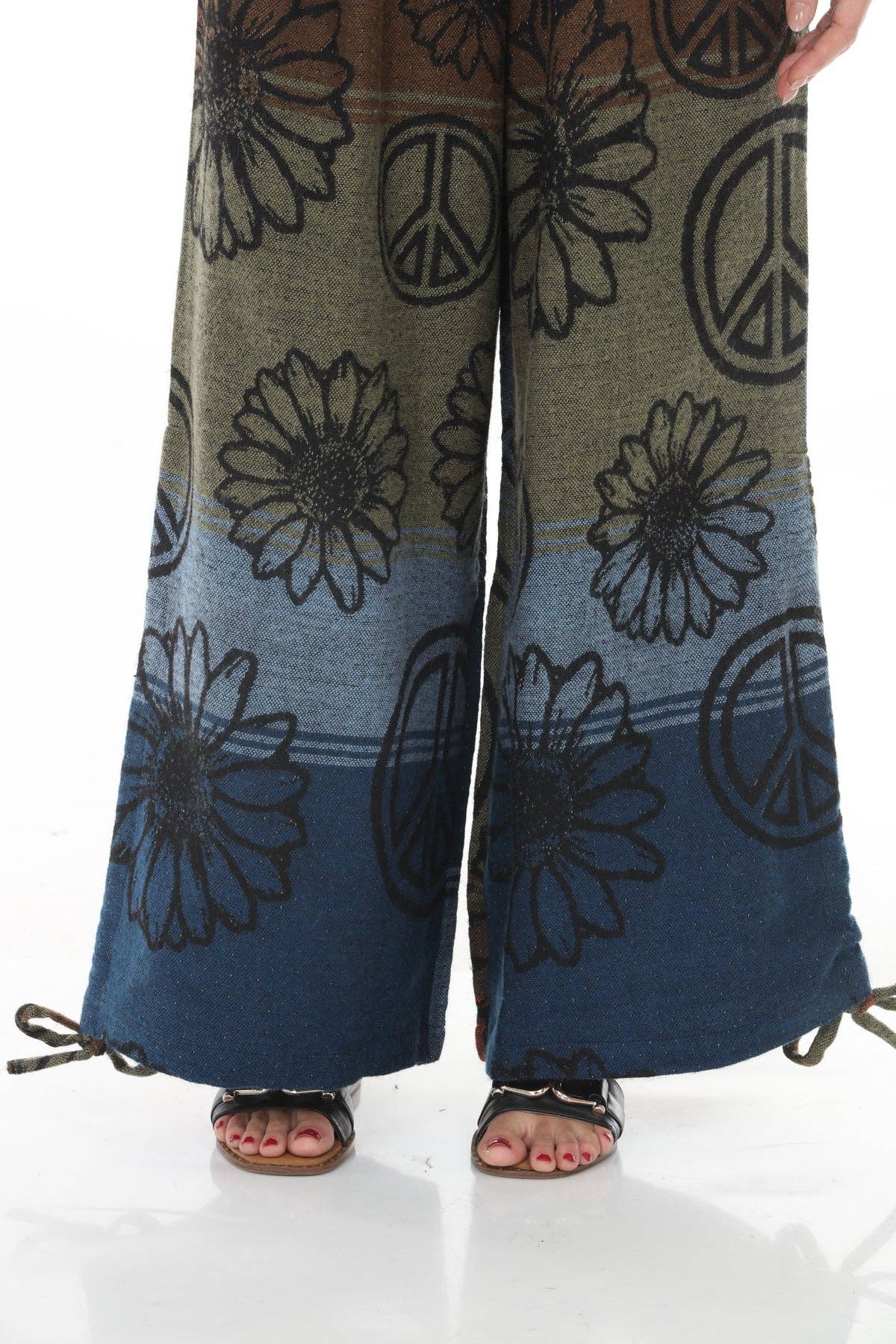 Cozy Peace Drawstring Palazzo Pants