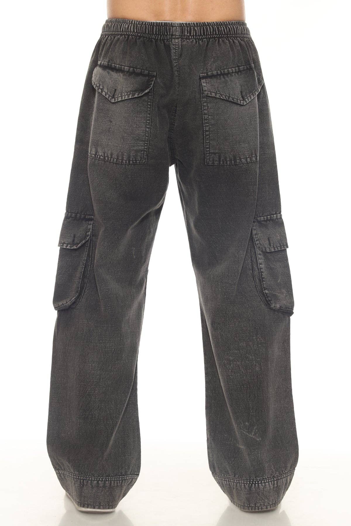 Stonewash Patch Cargo Pants