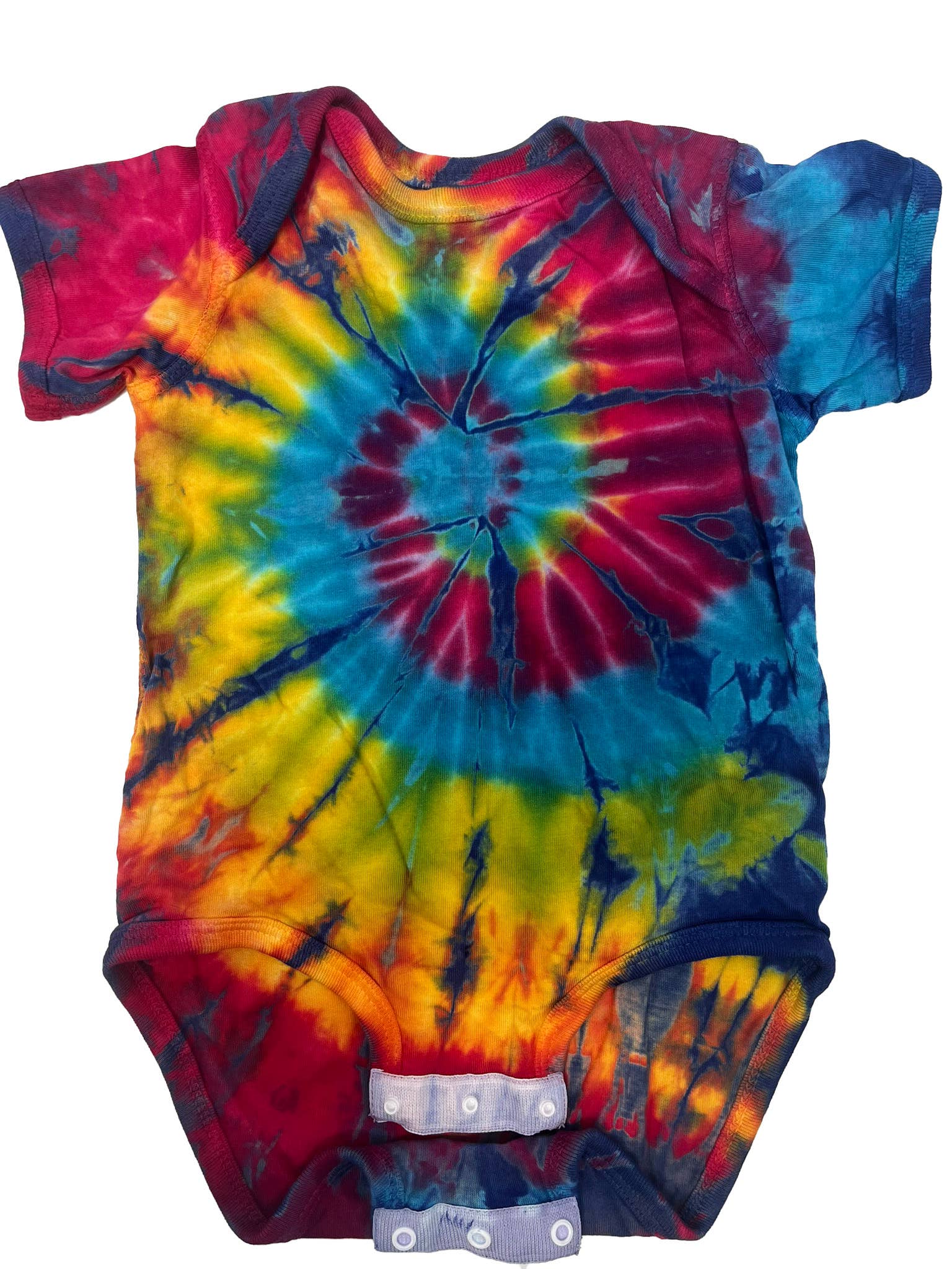 Rainbow Infant Hand Dyed Cotton Tie Dye Onesie