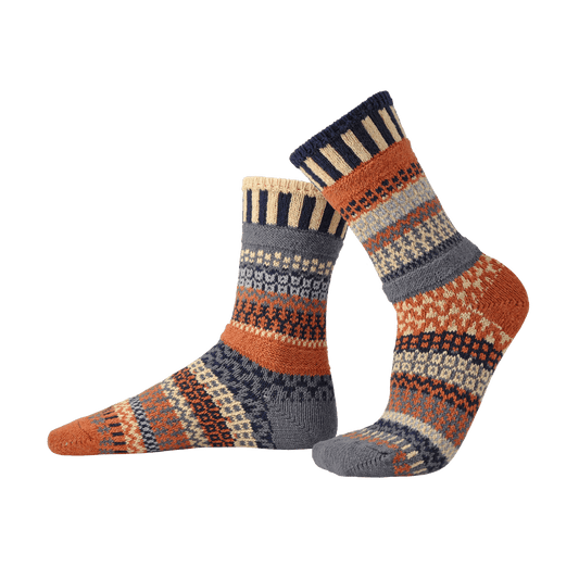 Nutmeg Crew Socks | USA Made Sustainable Mismatched Socks