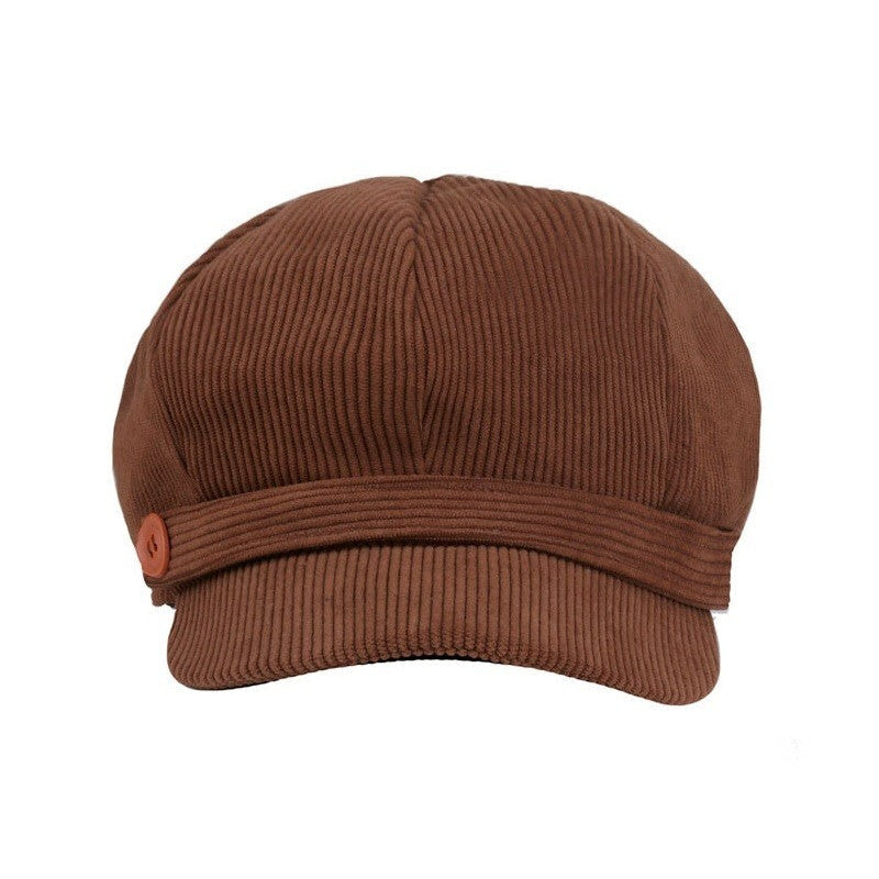 Corduroy Cabbie Hat