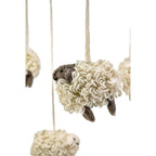 Sheep with pompom Mobile Hanging