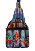 Red Flower Embroidered Crossbody Bag