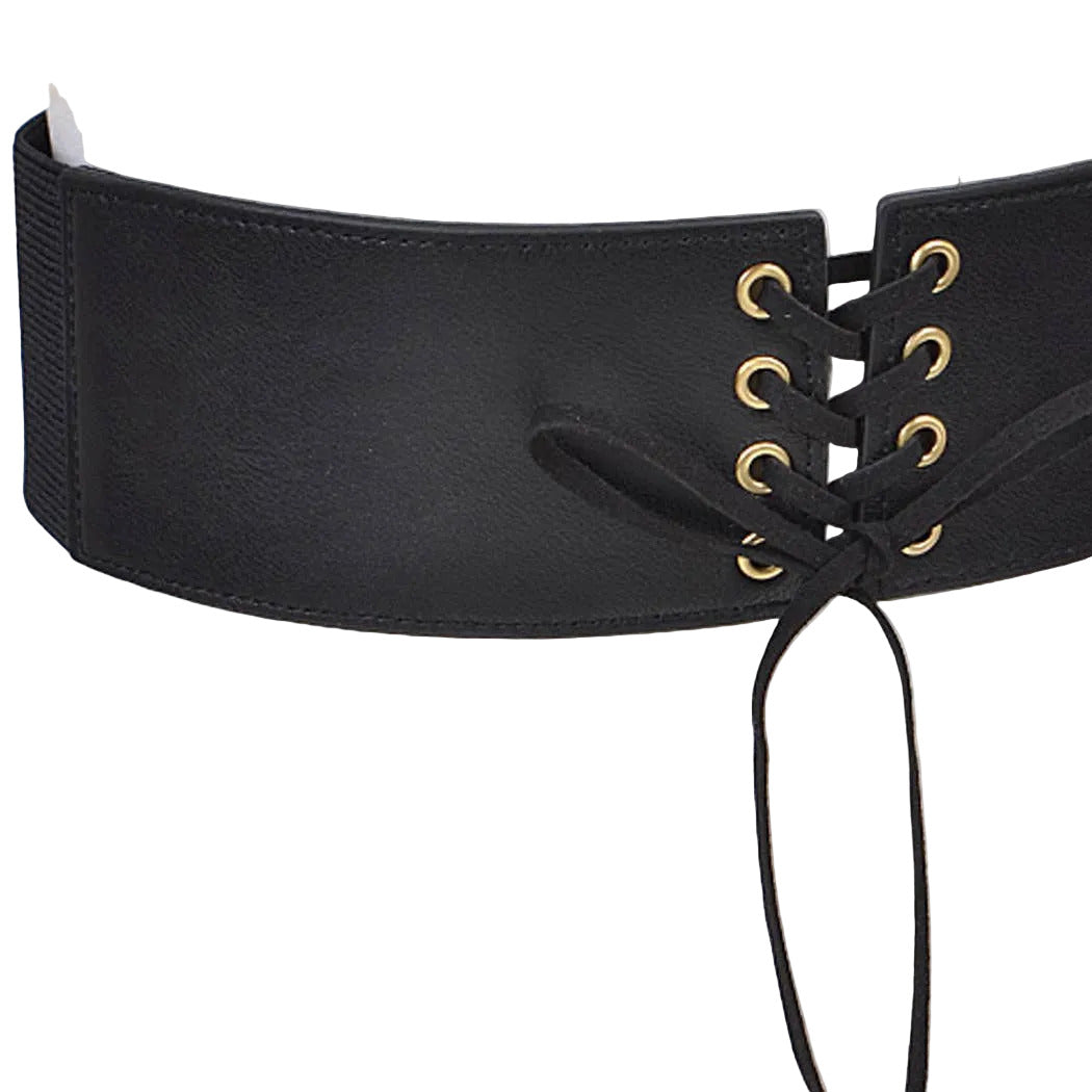 Corset Belt With Ribbon Detail