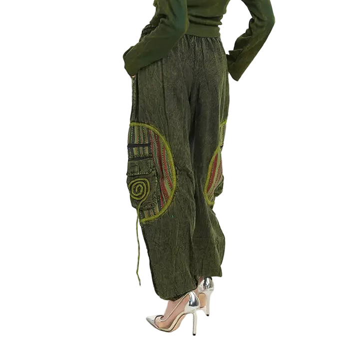 Circle Patch Pants