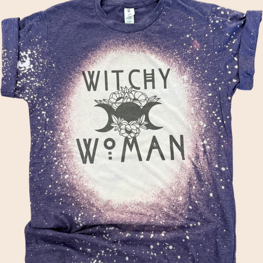 Witchy Woman Bleached Tee