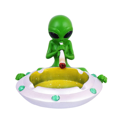 Token Alien on Spaceship Ashtray