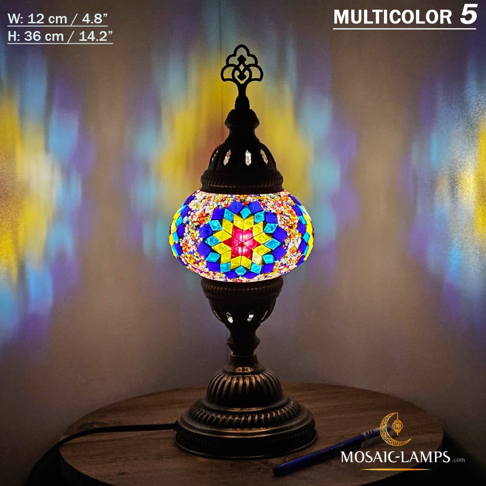 Turkish Mosaic Globe Table Lamp