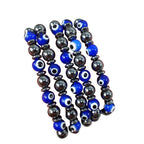Evil Eye and Hematite Protection Bracelet 8mm