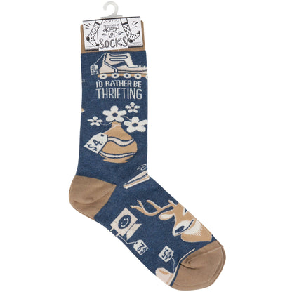 Rather Be Thrifting Socks