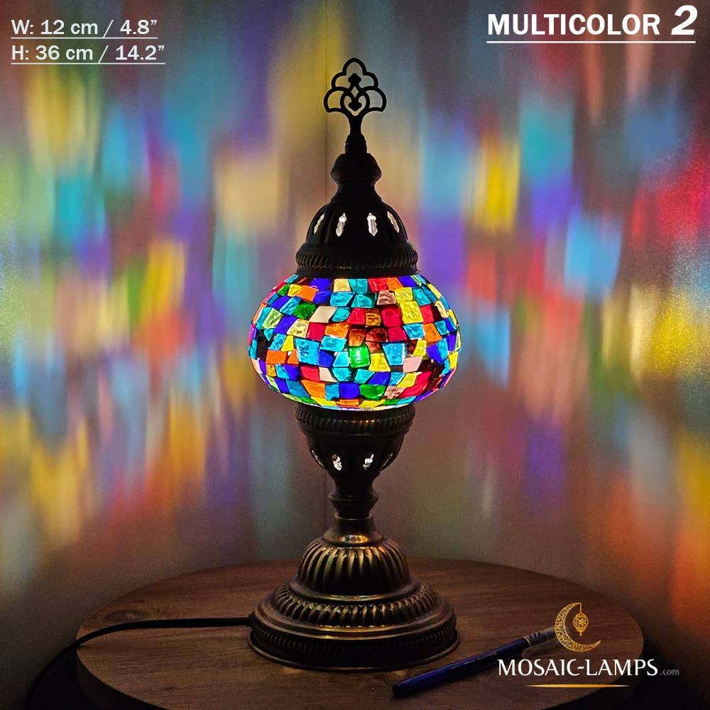 Turkish Mosaic Globe Table Lamp