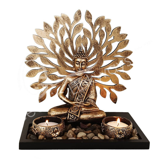 Buddha with Tree Tealight Holder