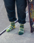 Fiddlehead Crew Socks | USA Made Sustainable Mismatched Sock