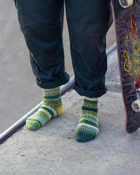 Fiddlehead Crew Socks | USA Made Sustainable Mismatched Sock