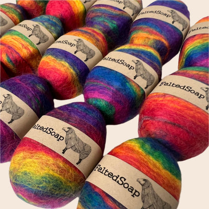 Felted Soap Rainbow