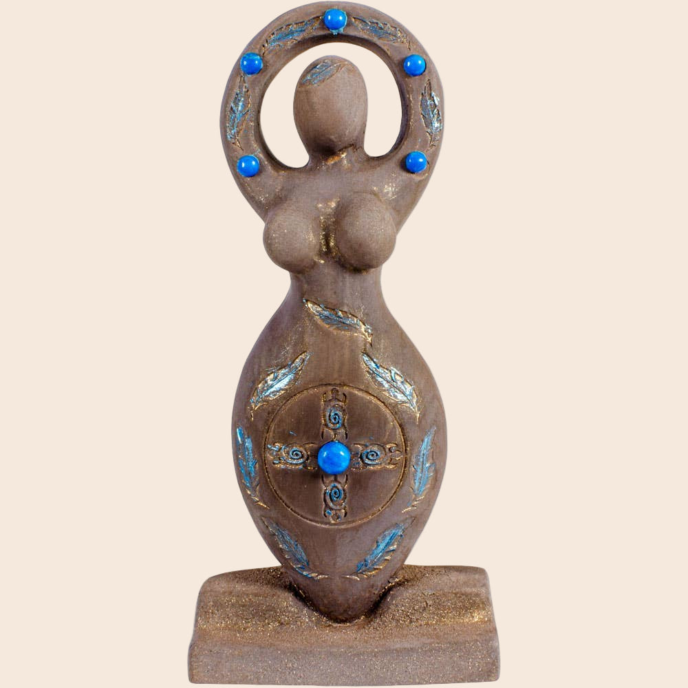 Gypsum Cement Figurine - Shaman Goddess
