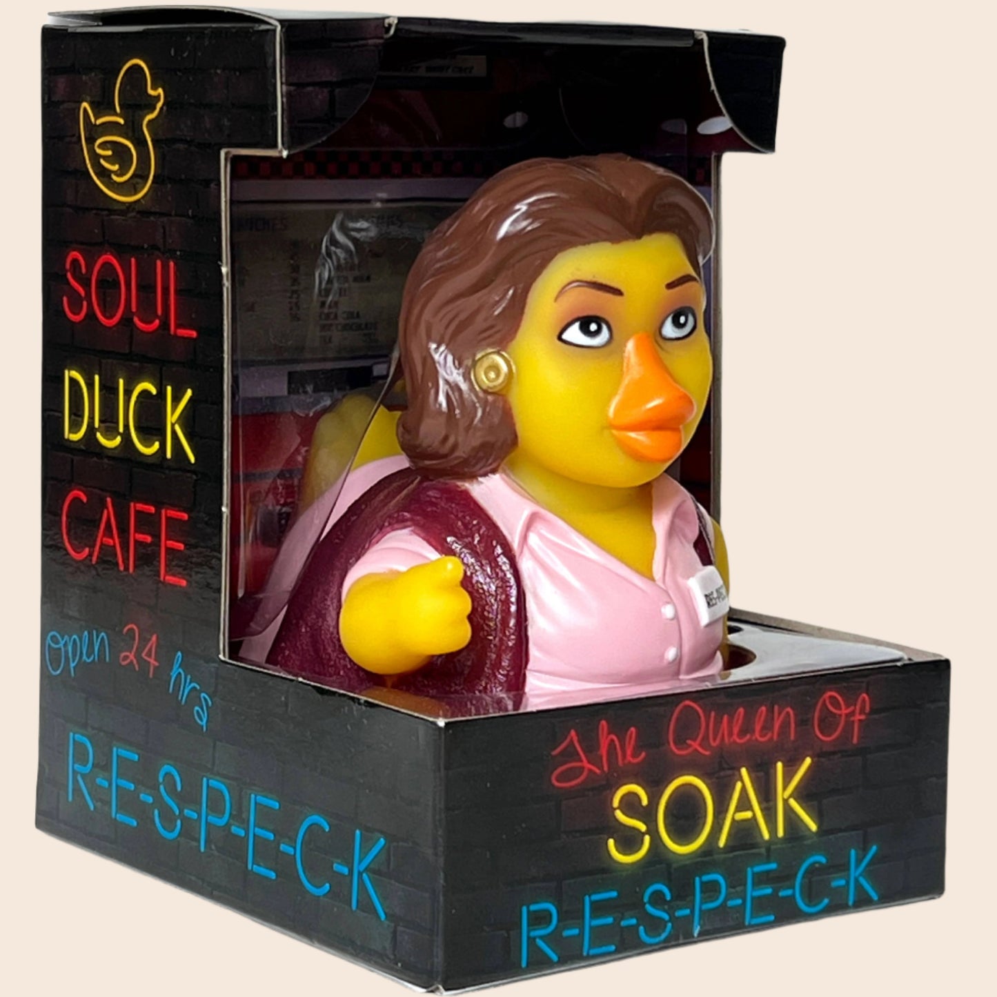 Celebriducks Queen of Soak – R-E-S- PECK Rubber Duck