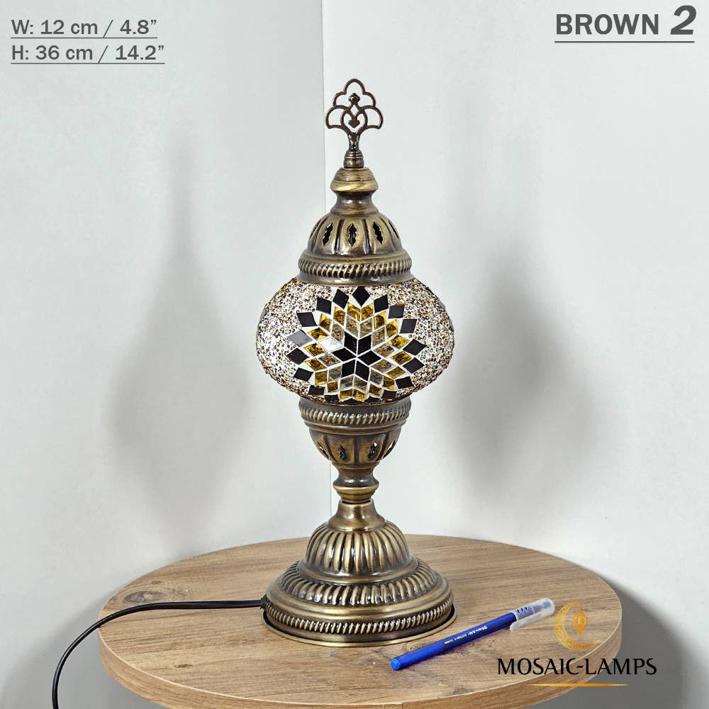 Turkish Mosaic Globe Table Lamp