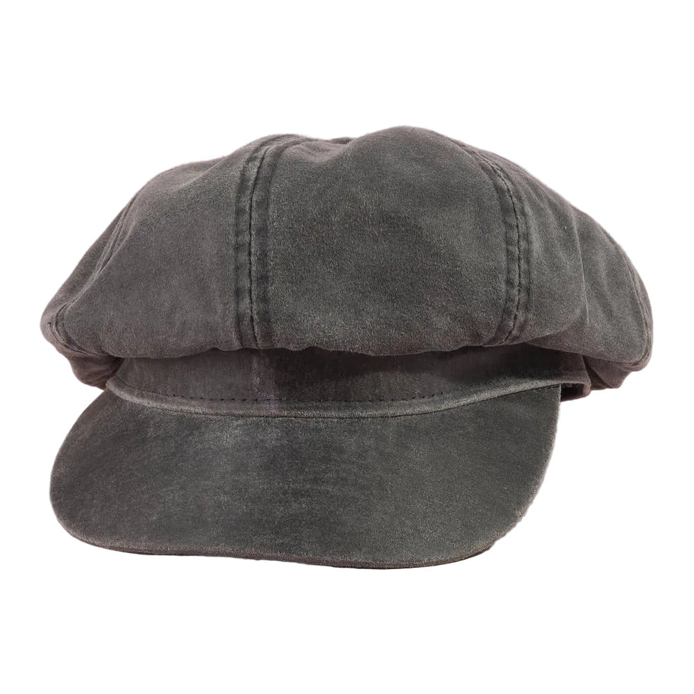 Vintage Washed Newsboy Cabbie Hat