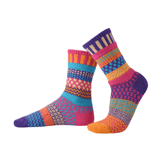 Sunny Crew Socks | USA Made Sustainable Mismatched Socks