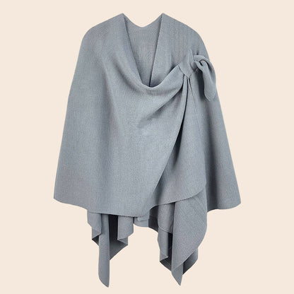 Solid Ruana with Shoulder Strap