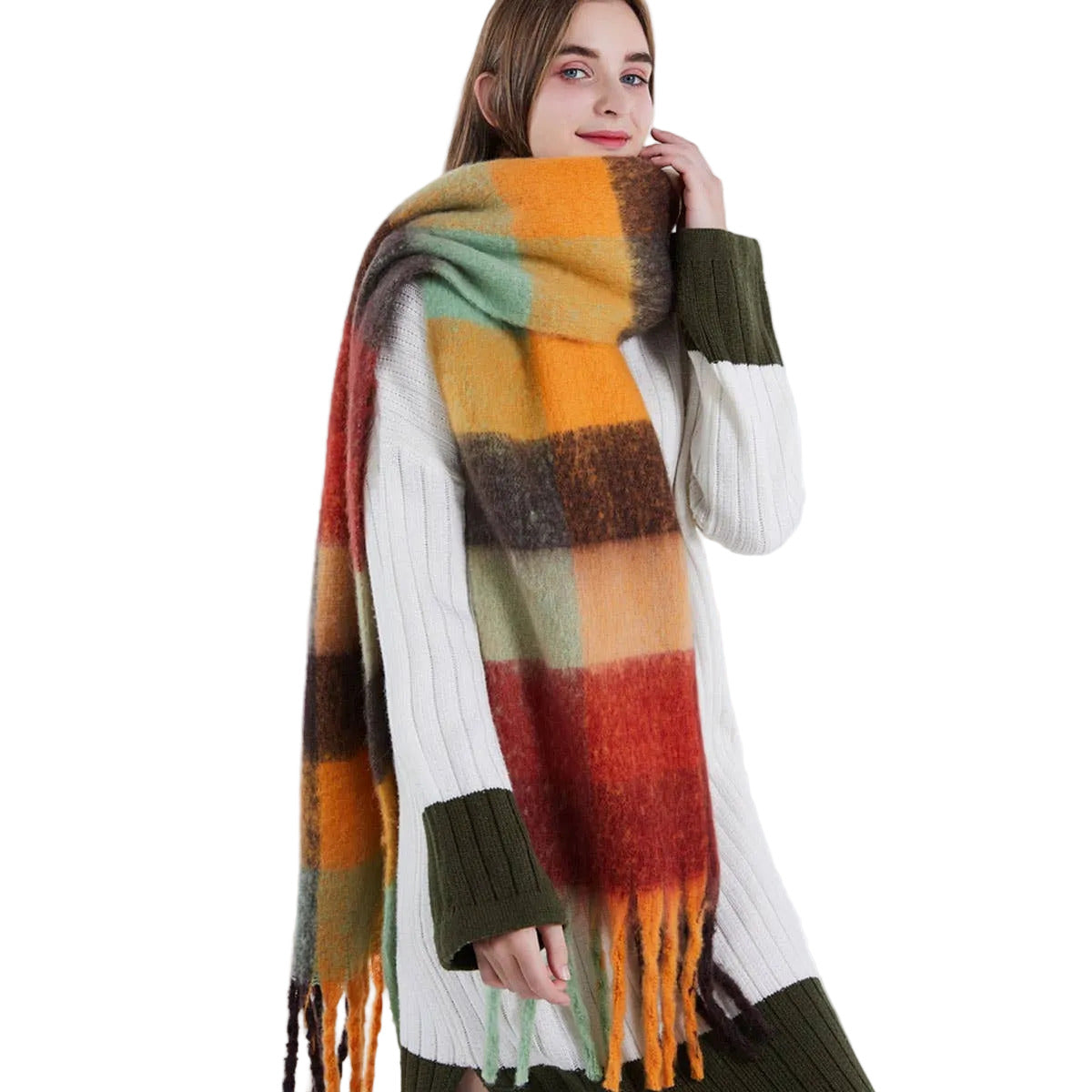 Colorful Checkered Scarf