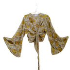 Tie Wrap Shirt with Gold Details