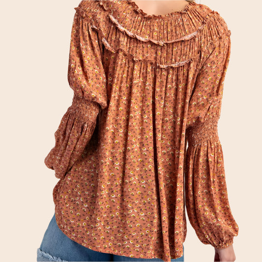 Floral Printed Loose Fit Top