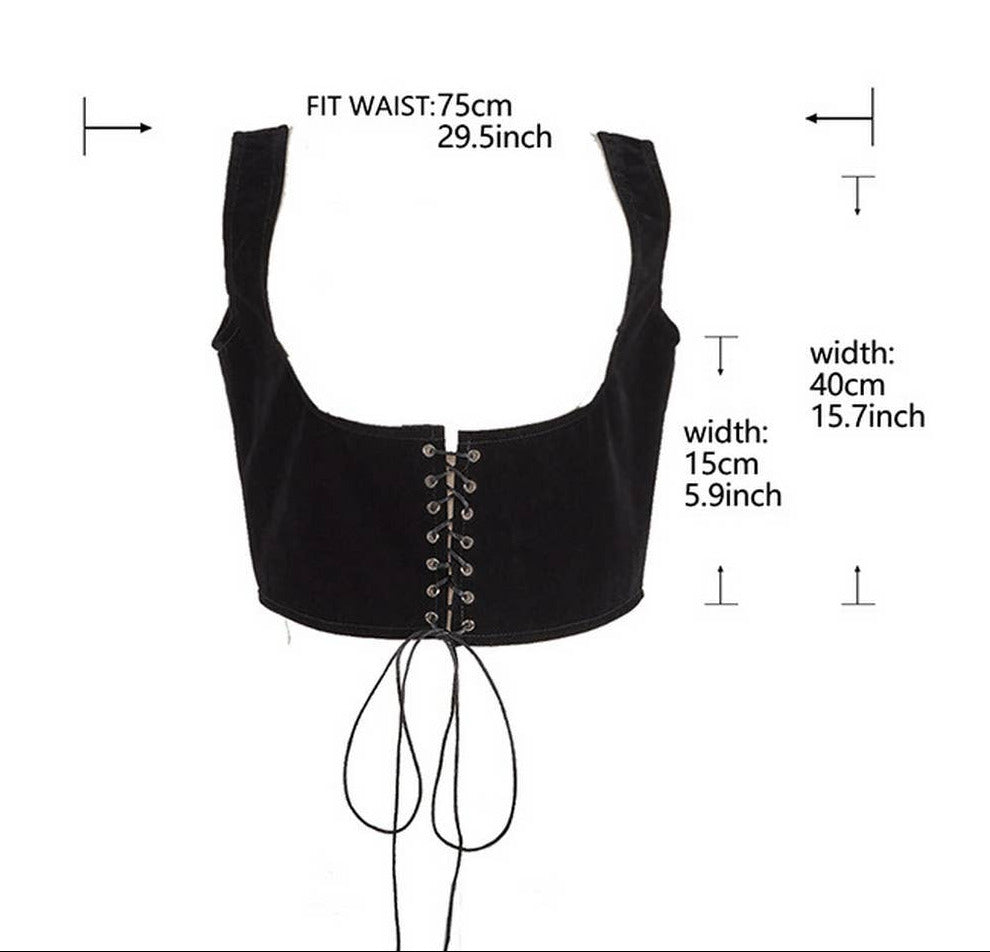 Women's Waist Strap Tie-Up Corset