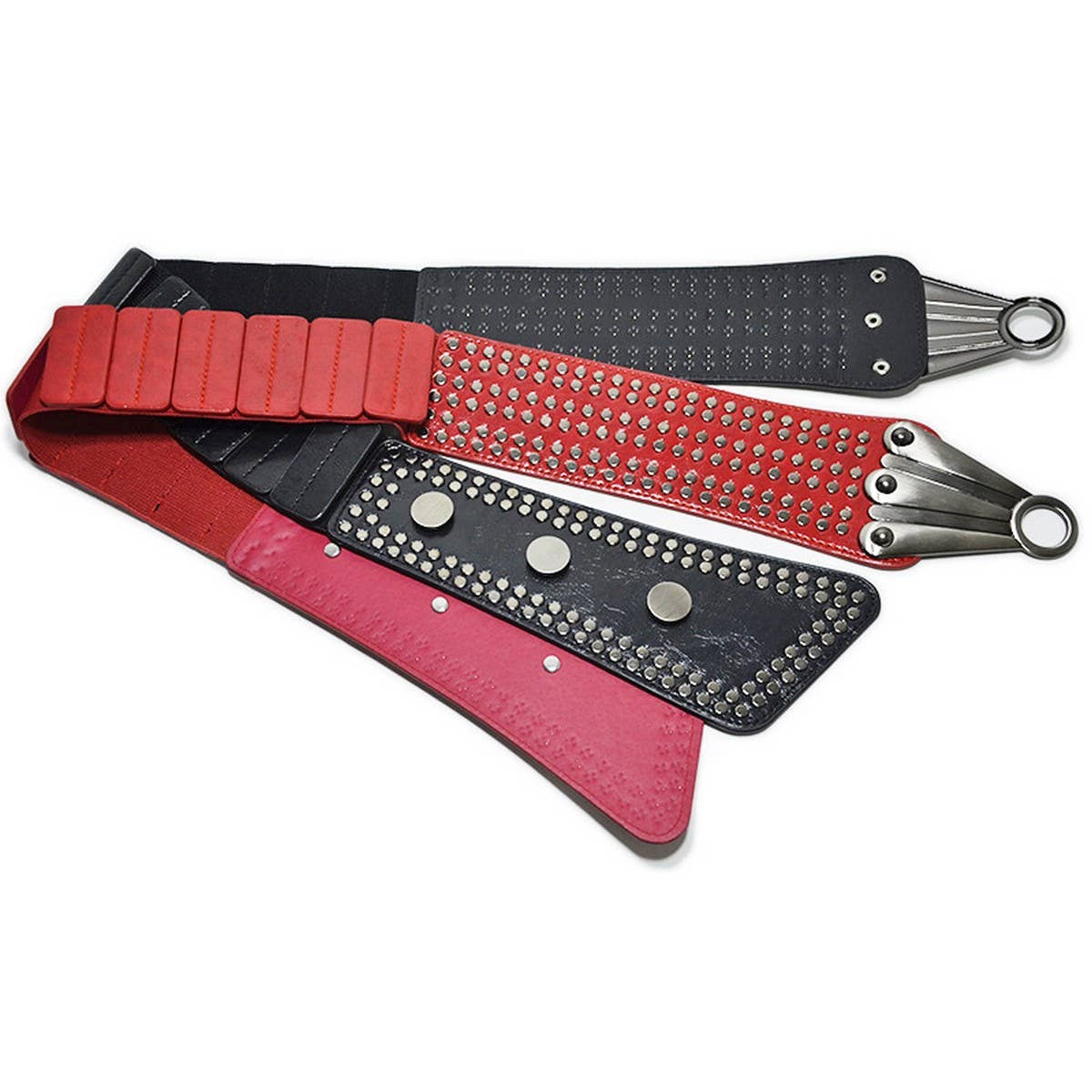Abstract Studded Corset Belt
