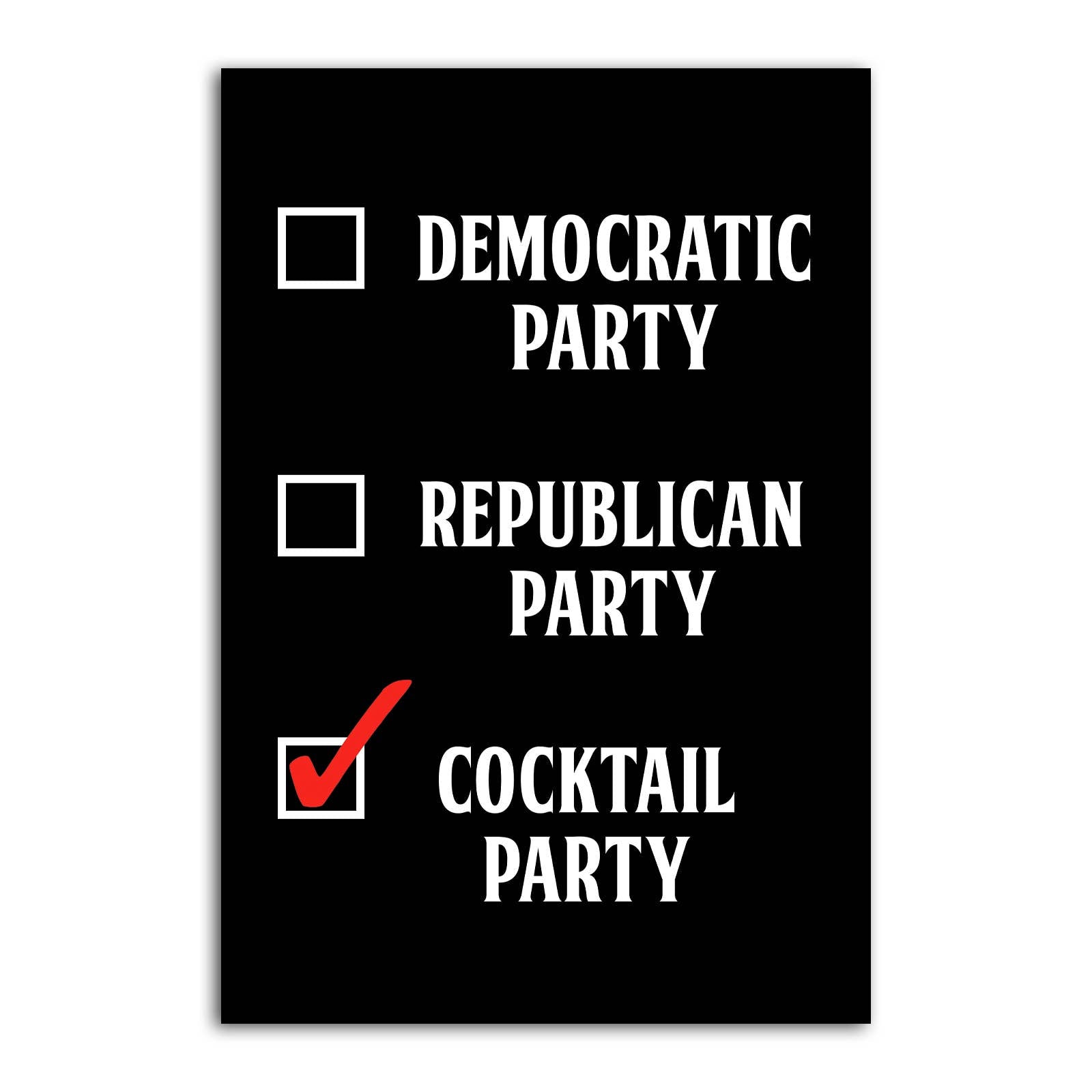 Cocktail Party Refrigerator Magnet