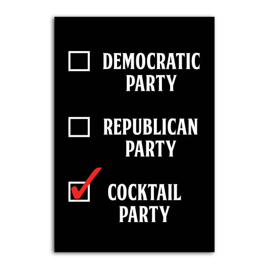 Cocktail Party Refrigerator Magnet