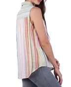 Ethereal Stripes Colored Patchwork Shirt
