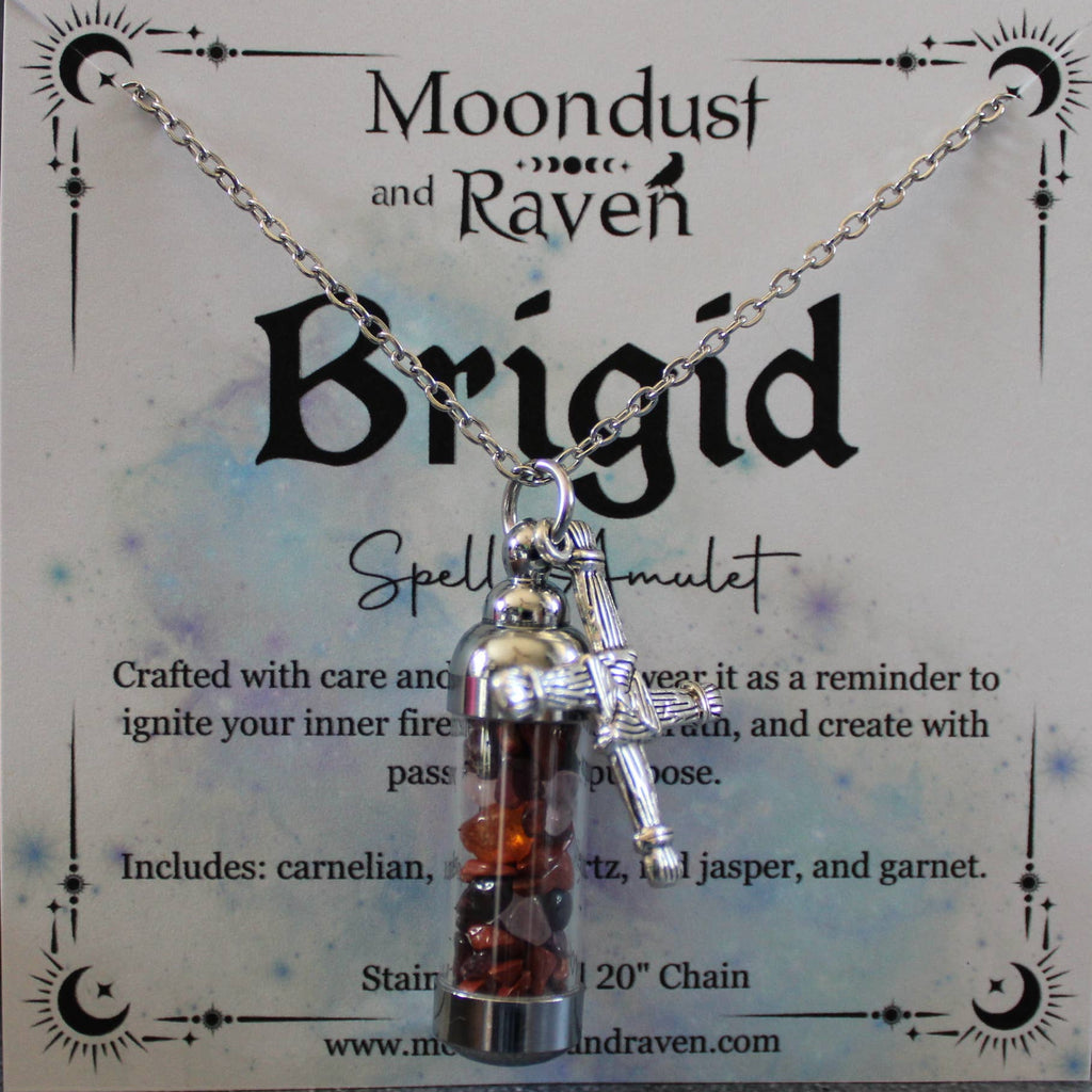 Brigid Spell Jar Amulet Necklace