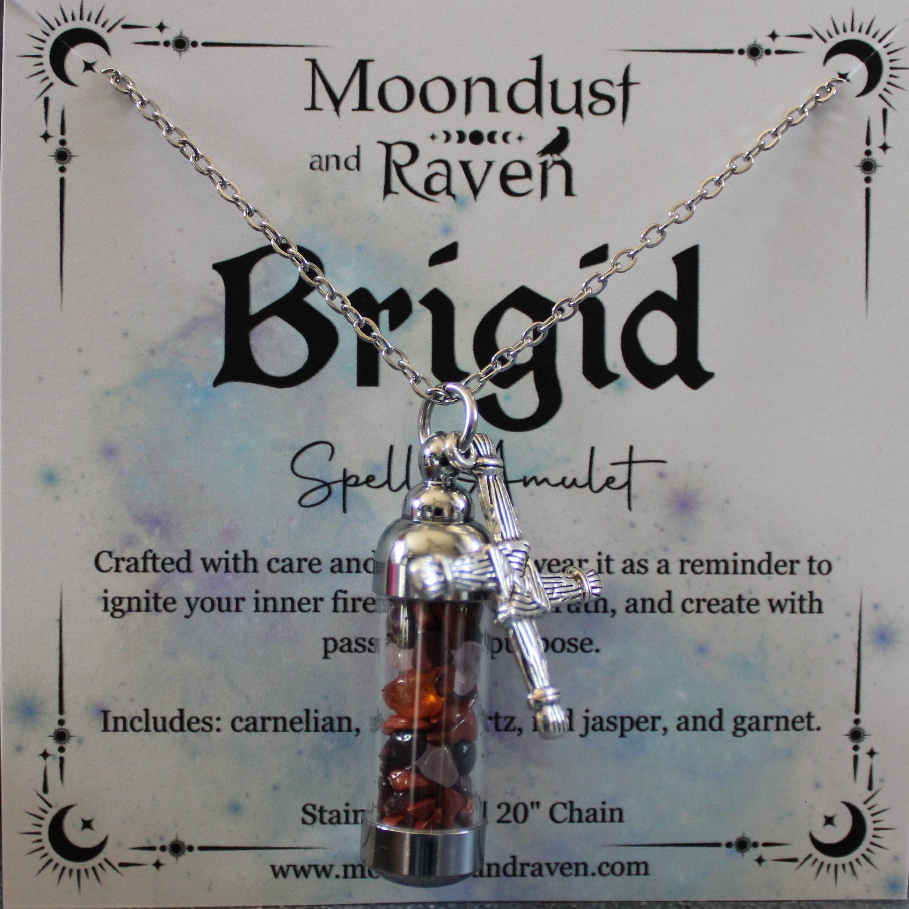 Brigid Spell Jar Amulet Necklace