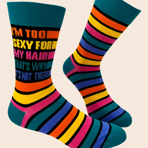 Too Sexy for Hair Men's Socks