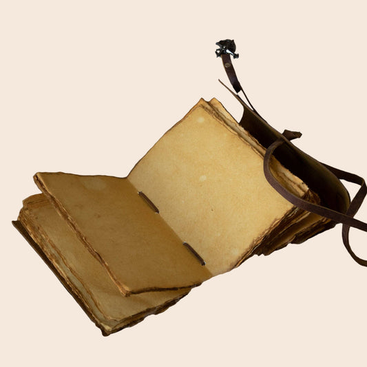 Vintage Leather Bound Diary with Key