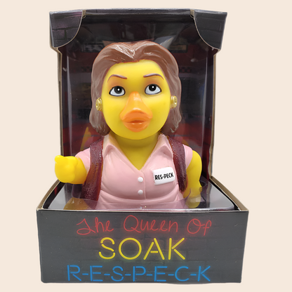 Celebriducks Queen of Soak – R-E-S- PECK Rubber Duck