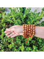 Wood Bead Knotted Mala