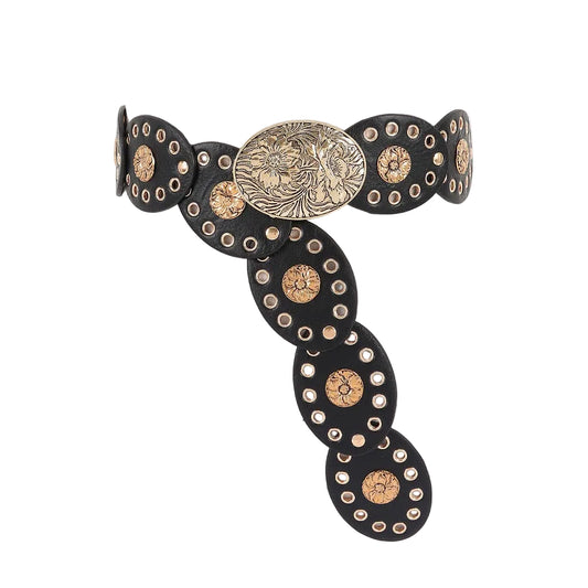 Oval Linked Statement Belt