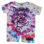 Grateful Dead Tie Dye Dancing Bear Onesie Romper