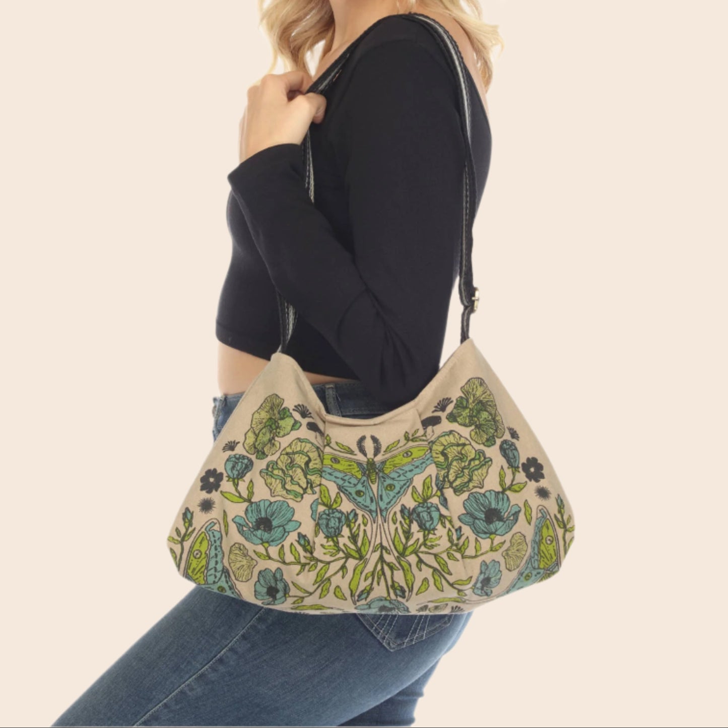 Luna Moth Print Bag