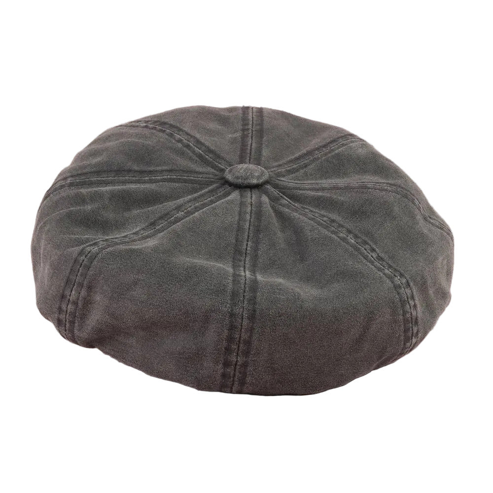 Vintage Washed Newsboy Cabbie Hat