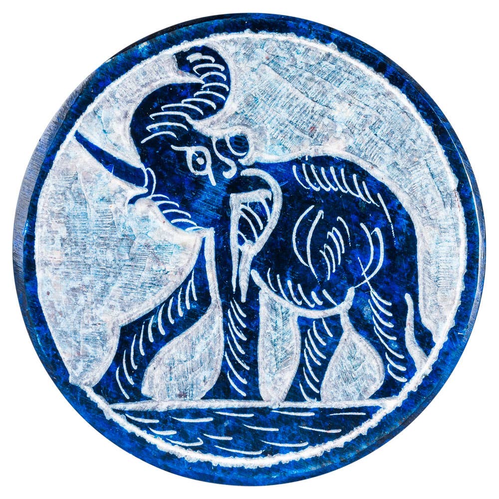Elephant Soapstone Box