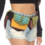 Pixie Three pocket Hip Festival fanny pack Waist Belt Bag